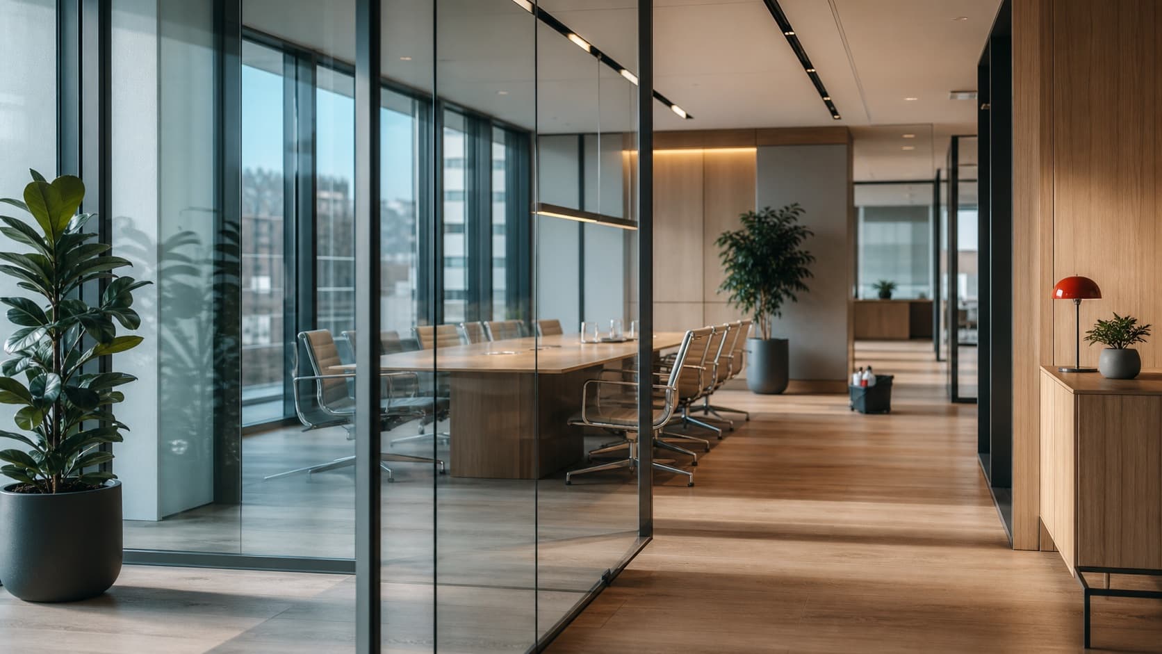 Sauberes und ordentliches modernes Büro